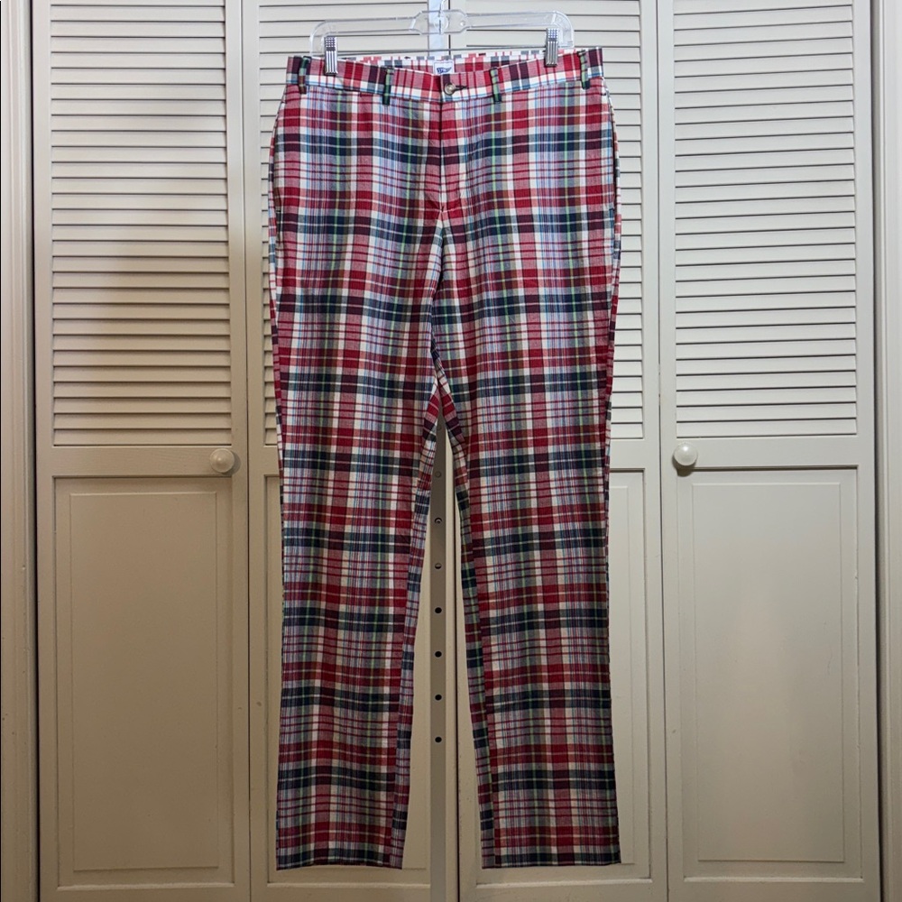 NWT J.Press Madras Checks Pants in Cotton Size 32